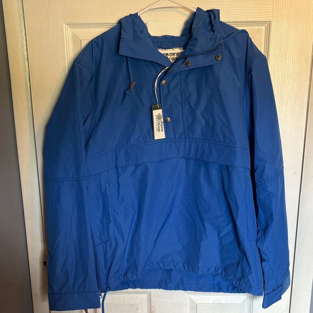 Alpine Design Men's Vibrant Blue Raincoat